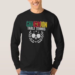 Kameroen Tafeltennis Kameroense Ping Pong Steun T-shirt
