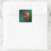 Kameroen Vierkante Sticker (Tas)