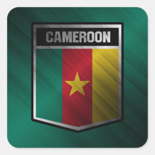 Kameroen Vierkante Sticker
