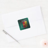 Kameroen Vierkante Sticker (Envelop)