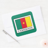 Kameroen Vierkante Sticker (Envelop)