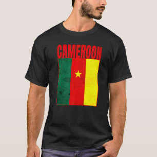 Kameroen vlag Afrikaanse land reportage T-shirt