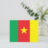 Kameroen vlag briefkaart (Staand voorkant)