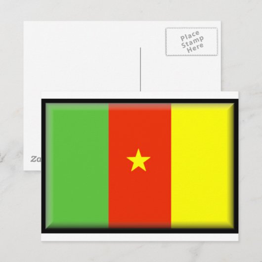 Kameroen vlag briefkaart (Voorkant / Achterkant)