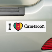 Kameroen vlag bumpersticker (Op auto)