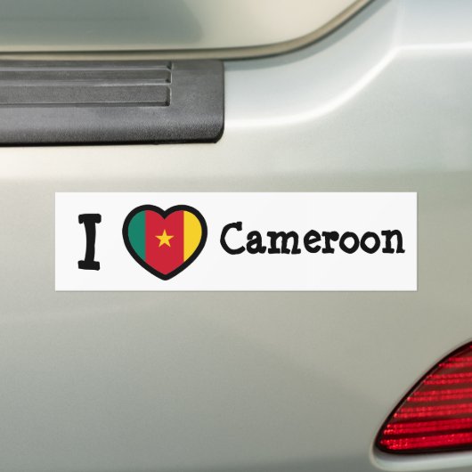Kameroen vlag bumpersticker (Op auto)
