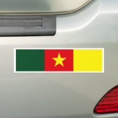 Kameroen vlag bumpersticker (Op auto)