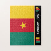 Kameroen vlag en Kameroen land / Kameroen Legpuzzel (Verticaal)