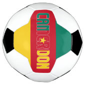 Kameroen vlag Groen Rood Geel Tricolor Patriotic  Voetbal (Gedraaid)
