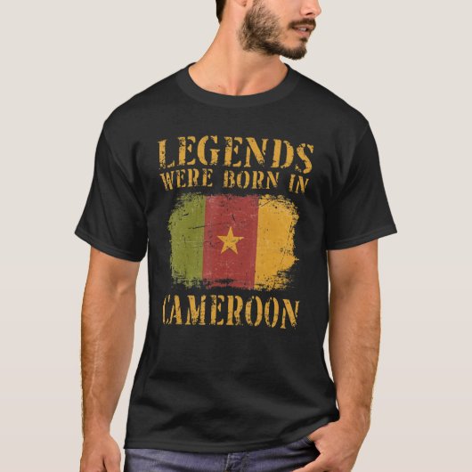  Kameroen vlag Kameroen T-shirt (Voorkant)