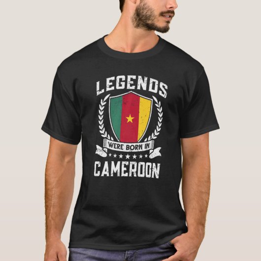  Kameroen vlag Kameroen T-shirt (Voorkant)