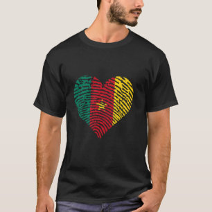 Kameroen Vlag Kameroense Roots Kameroense Trots T-shirt