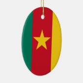 Kameroen vlag keramisch ornament (Rechts)