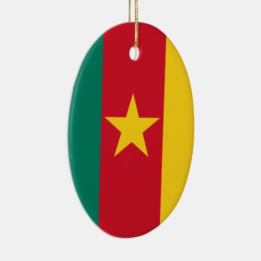 Kameroen vlag keramisch ornament (Rechts)