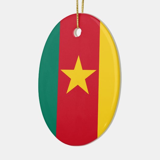 Kameroen vlag keramisch ornament (Links)