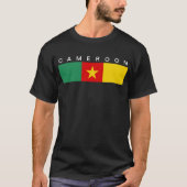 Kameroen vlag lang t-shirt (Voorkant)
