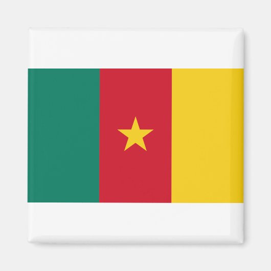 Kameroen vlag magneet (Voorkant)