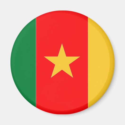 Kameroen vlag magneet (Voorkant)