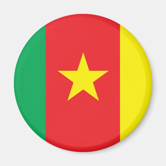 Kameroen vlag magneet (Voorkant)