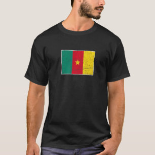 Kameroen vlag met  Kameroens nationaal co T-shirt