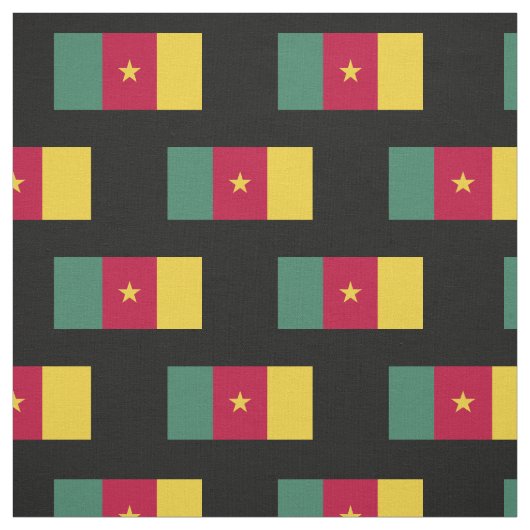 Kameroen vlag stof (Swatch)