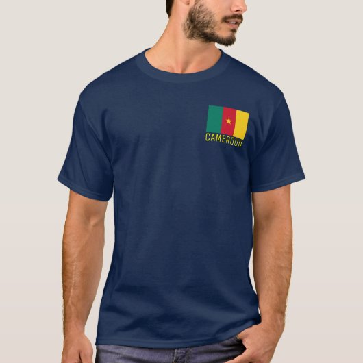 Kameroen vlag t-shirt (Voorkant)