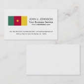 Kameroen vlag visitekaartje (Voorkant / Achterkant)