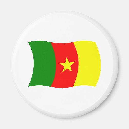 Kameroen Vlagmagneet Magneet (Voorkant)