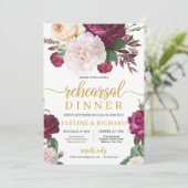 Kameroen witte bloemetjes rozen gouden repetitie d kaart (Staand voorkant)