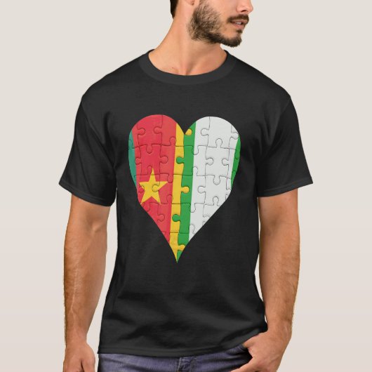 Kameroenees Nigeriaans vlaggenschip T-shirt (Voorkant)