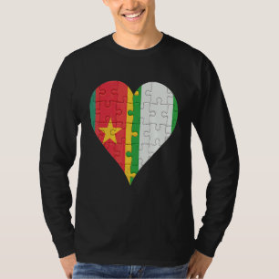 Kameroenees Nigeriaans vlaggenschip T-shirt