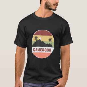 Kameroense berg en palmen t-shirt