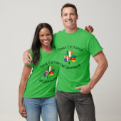 Kameroense Ierse Amerikaanse vlaggen Shamrock Pers T-shirt (Unisex)