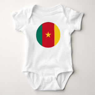 Kameroense vlag baby jersey romper