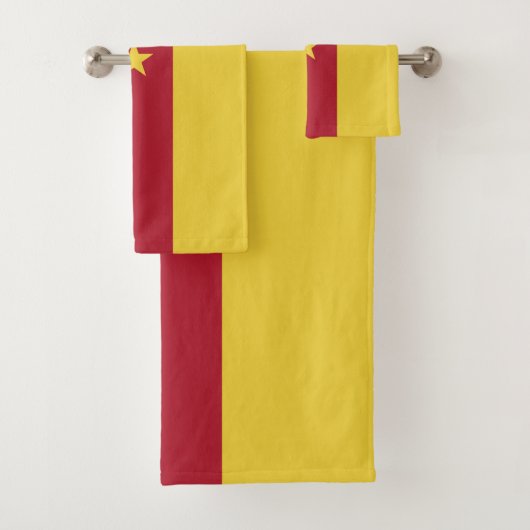 Kameroense vlag bad handdoek (Insitu)