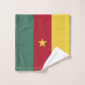 Kameroense vlag bad handdoek (Wasdoekje)