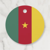 Kameroense vlag bedankjes labels (Achterkant)