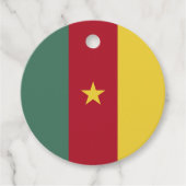 Kameroense vlag bedankjes labels (Voorkant)
