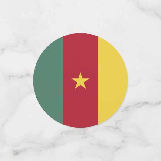 Kameroense vlag confetti (Kleine voorkant)