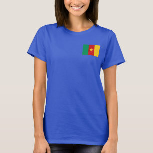 Kameroense vlag en Kaart dk T-Shirt