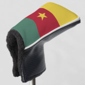 Kameroense vlag golfheadcover (3/4 voorkant)