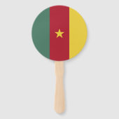 Kameroense vlag handwaaier (Achterkant)