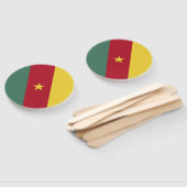 Kameroense vlag handwaaier (Niet-gemonteerd)
