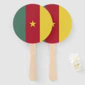 Kameroense vlag handwaaier (Voorkant en achterkant)