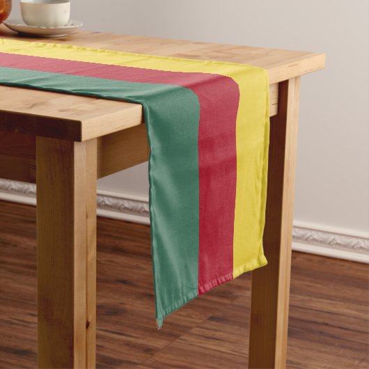 Kameroense vlag korte tafelloper (Voorbeeld)