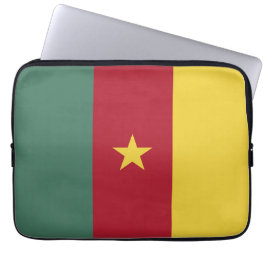 Kameroense vlag laptop sleeve