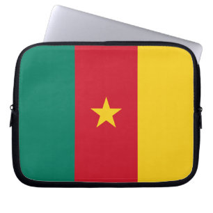 Kameroense vlag laptophoes laptop sleeve