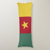 Kameroense vlag lichaamskussen (Voorkant Verticaal)