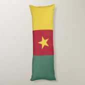 Kameroense vlag lichaamskussen (Achterkant (Verticaal))