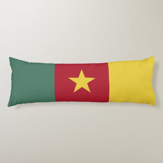 Kameroense vlag lichaamskussen (Voorkant)